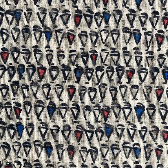 SOLD 😎 Talbots cotton blend airy preppy classic boho scarf wrap resort wear naut - Picture 9 of 10